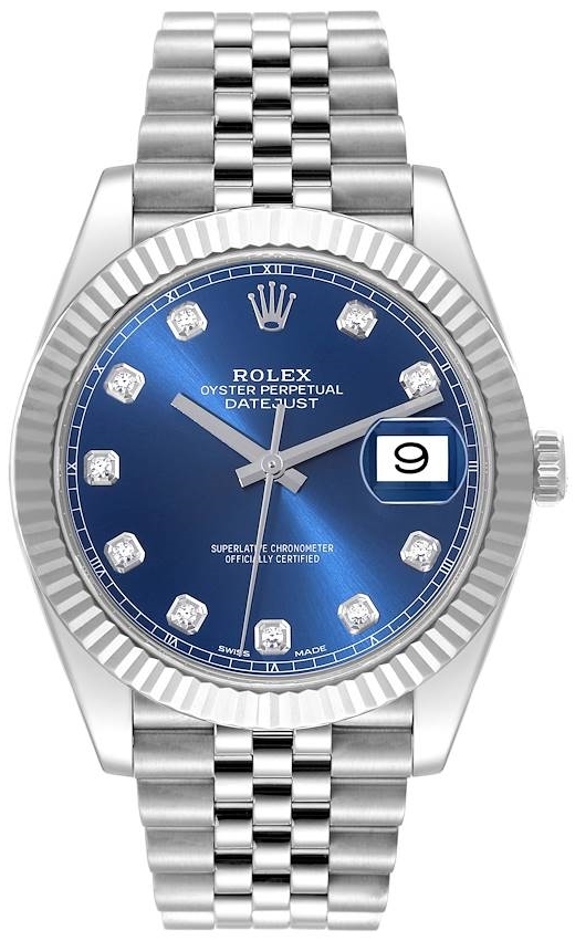 Rolex Miesten kello 126334-0016 Datejust 41 Sininen/Teräs Ø41 mm