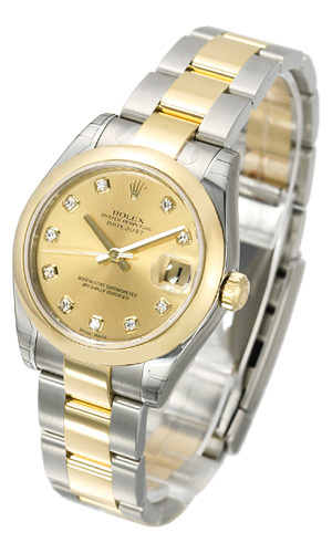 Rolex Naisten kello 178243-0024 Datejust 31 Samppanja/Teräs Ø31 mm