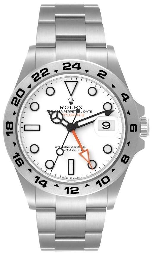 Rolex Miesten kello 226570-0001 Explorer Ii Polar Valkoinen/Teräs