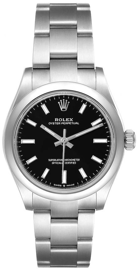 Rolex Naisten kello 277200-0002 Oyster Perpetual 31 Musta/Teräs Ø28