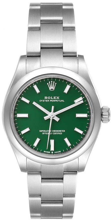 Rolex Naisten kello 277200-0006 Oyster Perpetual 31 Vihreä/Teräs