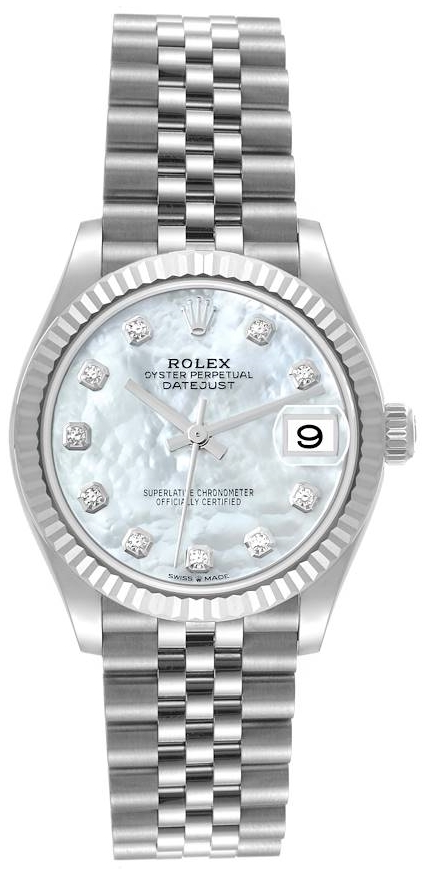 Rolex Naisten kello 278274-0006 Valkoinen/Teräs Ø31 mm