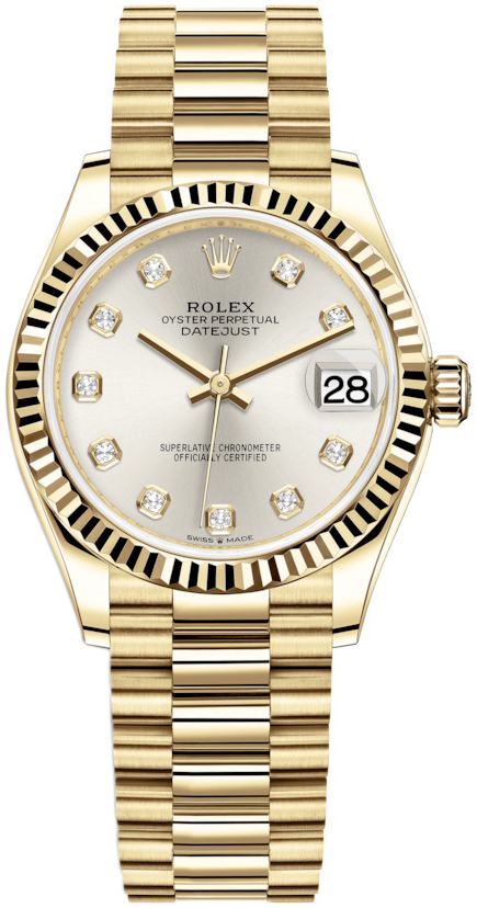 Rolex Naisten kello 278278-0034 Datejust 31 Hopea/18K keltakultaa