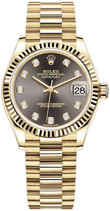 Rolex Naisten kello 278278-0036 Datejust 31 Harmaa/18K keltakultaa