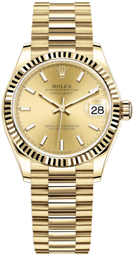 Rolex Naisten kello 278278-0040 Datejust 31 Kullattu/18K keltakultaa