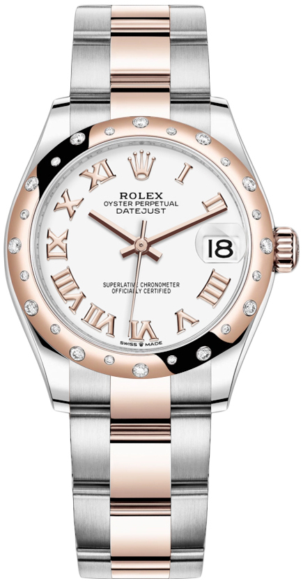 Rolex Naisten kello 278341RBR-0001 Datejust 31 Valkoinen/18K