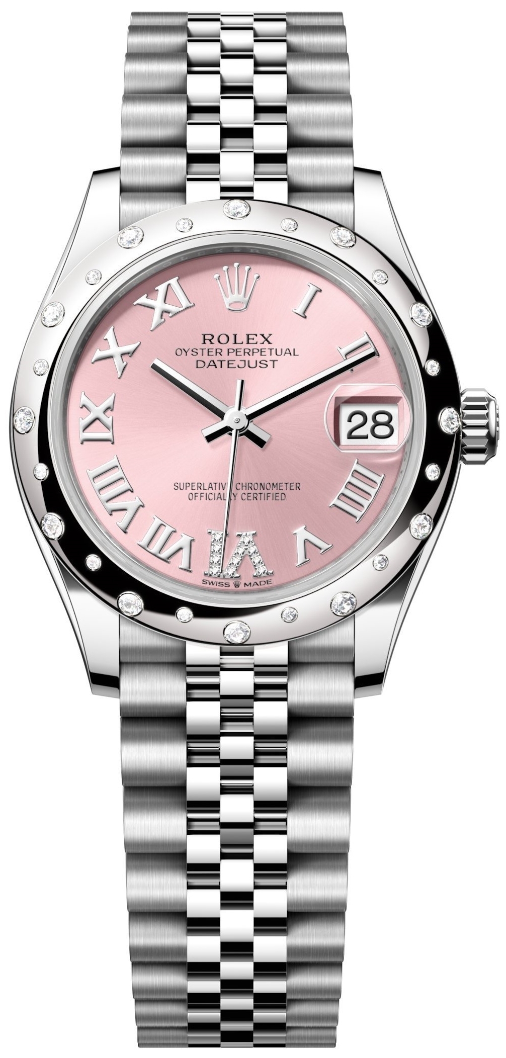 Rolex Naisten kello 278344RBR-0026 Datejust 31 Pinkki/Teräs Ø31 mm