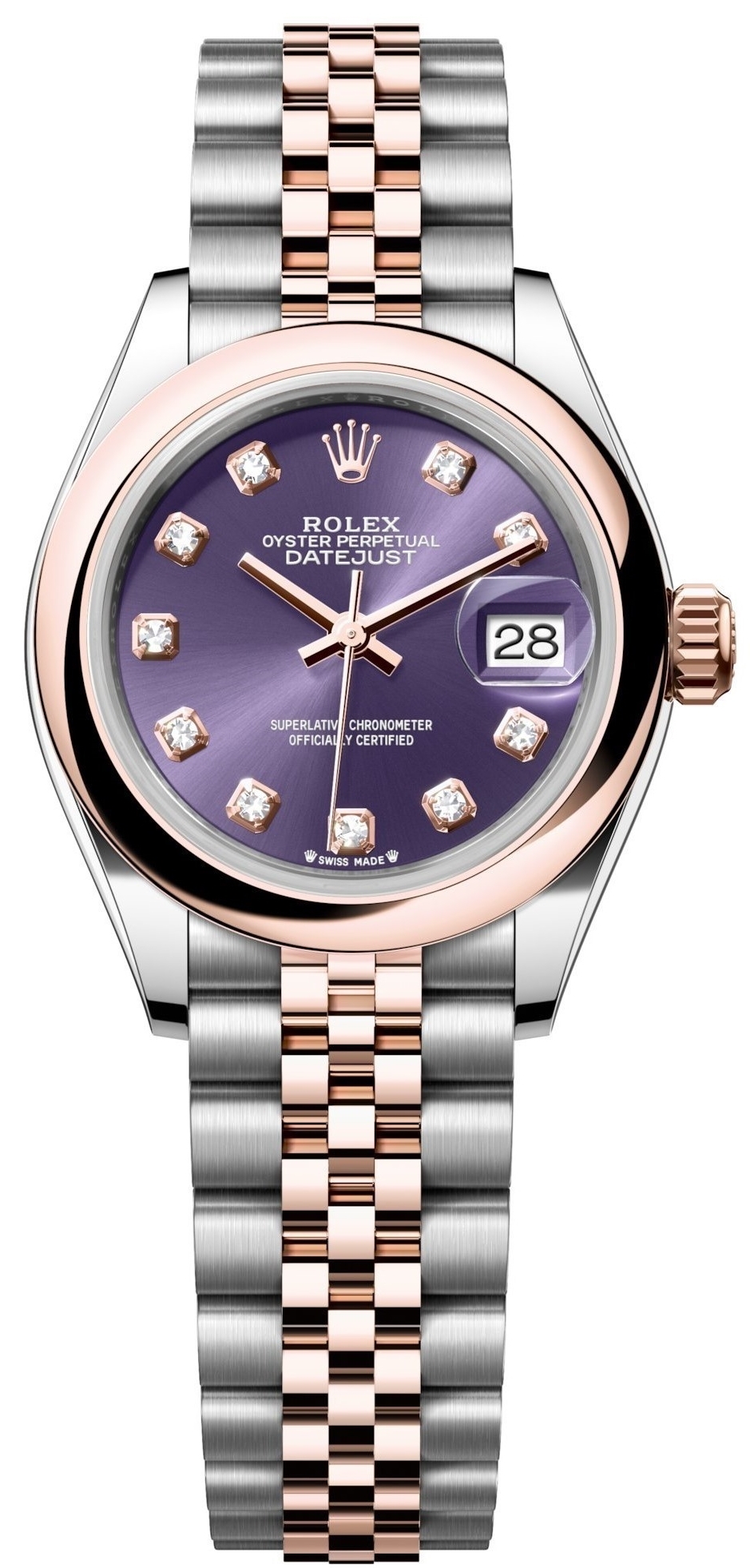 Rolex Naisten kello 279161-0015 Lady-Datejust 28 Violetti/Teräs Ø28