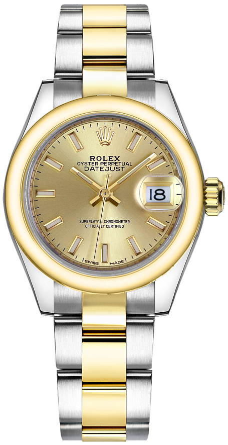 Rolex Naisten kello 279163-0002 Lady-Datejust 28 Kullattu/18K