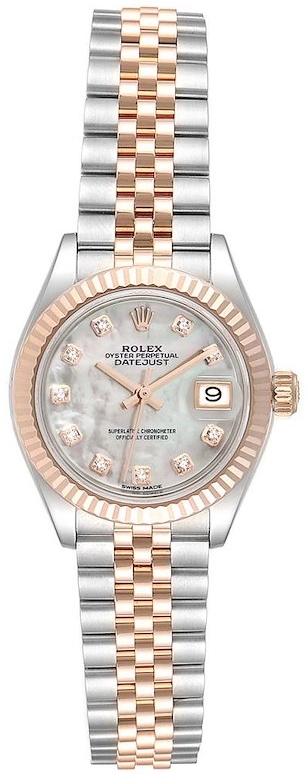 Rolex Naisten kello 279171-0013 Lady-Datejust 28 Valkoinen/18K