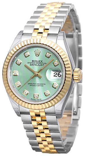 Rolex Naisten kello 279173-0015 Lady-Datejust 28 Vihreä/18K