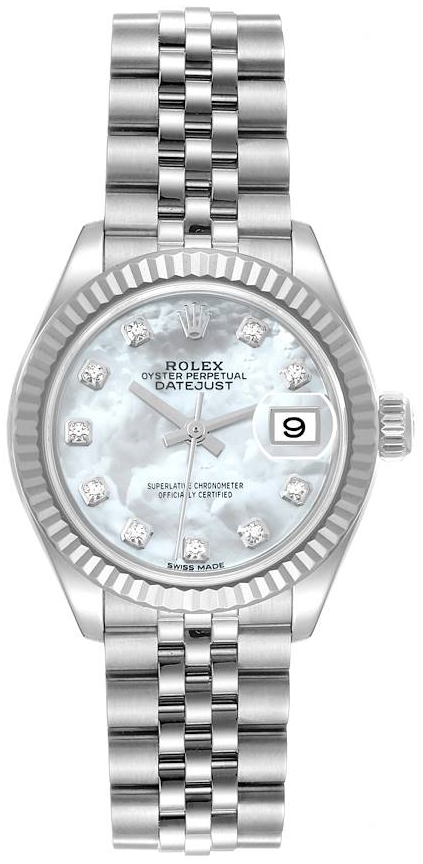 Rolex Naisten kello 279174-0009 Lady-Datejust 28 Valkoinen/Teräs