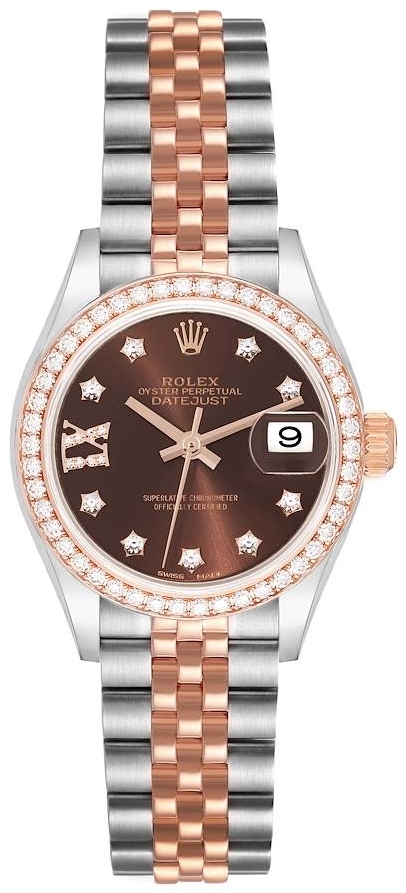 Rolex Naisten kello 279381RBR-0003 Lady-Datejust 28 Ruskea/18K