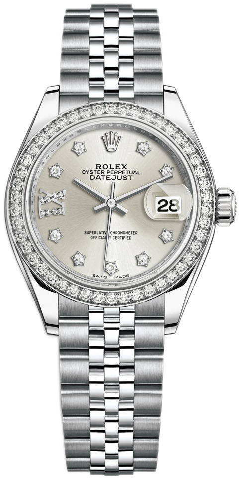 Rolex Naisten kello 279384RBR-0021 Lady-Datejust 28 Hopea/Teräs Ø28