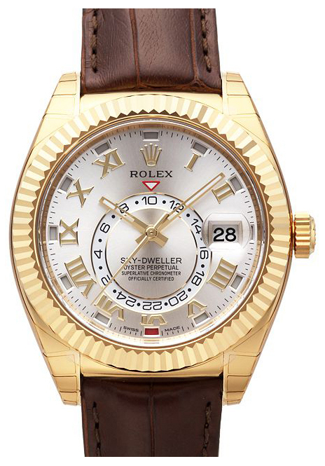 Rolex Miesten kello 326138-0003 Perpetual 42 Hopea/Nahka Ø42 mm