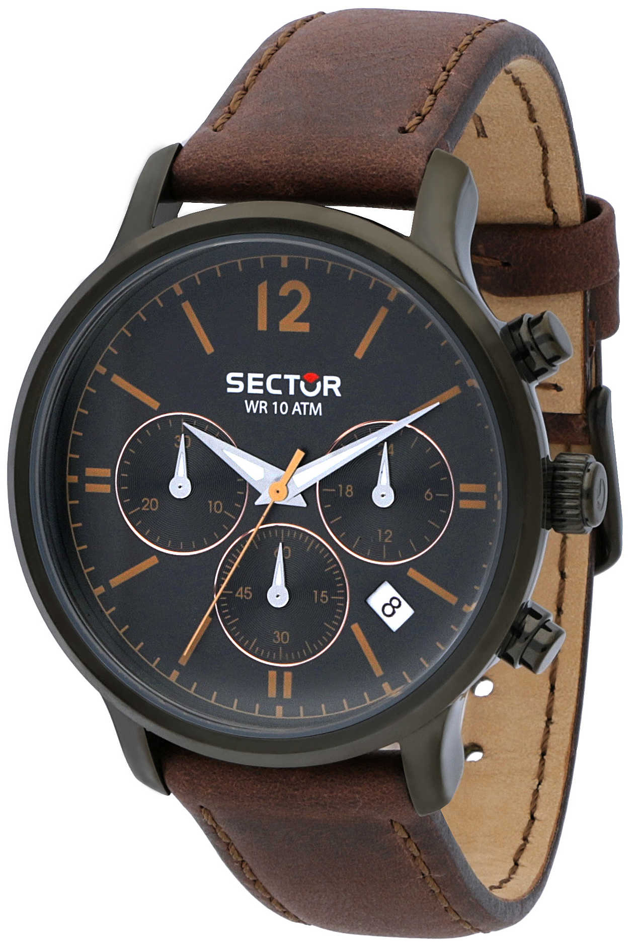 Sector 99999 Miesten kello R3271693001 Musta/Nahka Ø42 mm