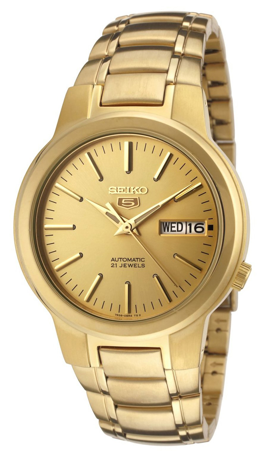 Seiko Miesten kello SNKA10 Kulta/Kullanvärinen teräs Ø38 mm