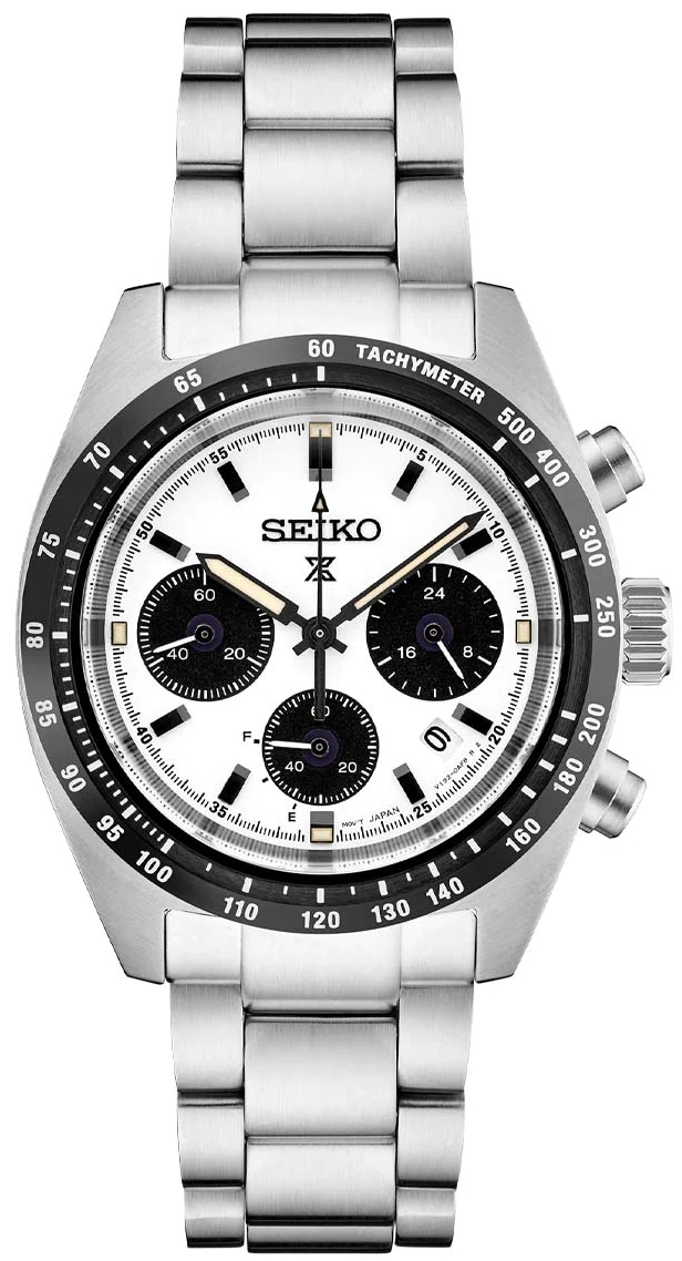 Seiko Miesten kello SSC813P1 Prospex Speedtimer Valkoinen/Teräs Ø39