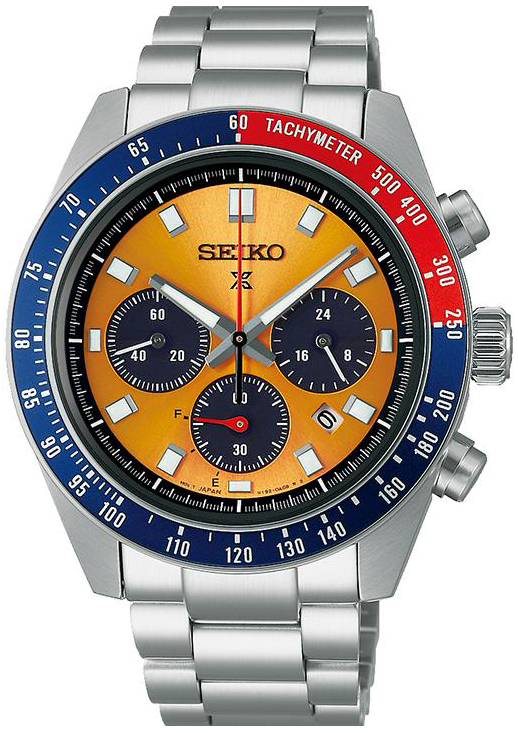 Seiko Miesten kello SSC947P1 Prospex Oranssi/Teräs Ø41.4 mm