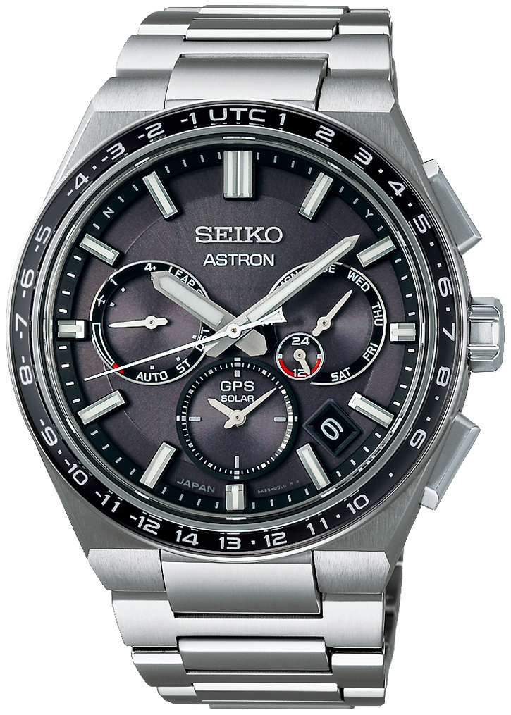 Seiko Miesten kello SSH111J1 Astron Musta/Titaani Ø42.7 mm