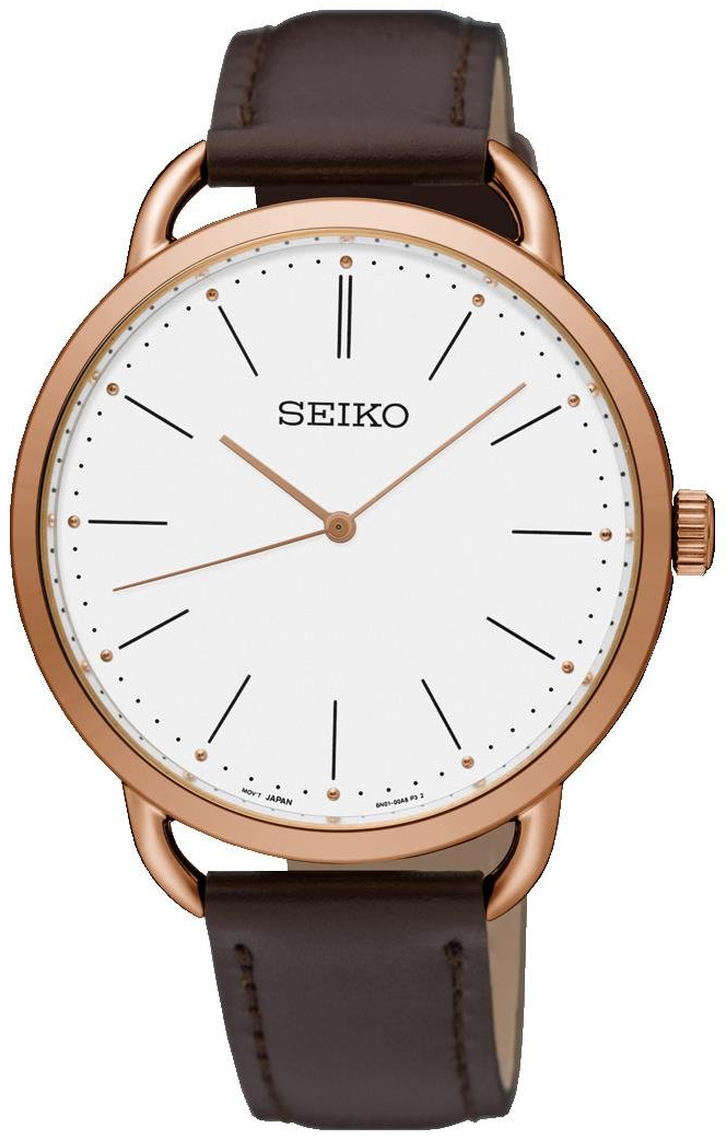 Seiko Classic Miesten kello SUR234P1 Valkoinen/Nahka Ø38 mm