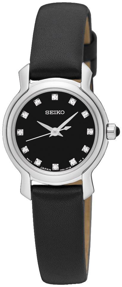 Seiko Classic Naisten kello SXGP67P1 Musta/Nahka Ø22 mm