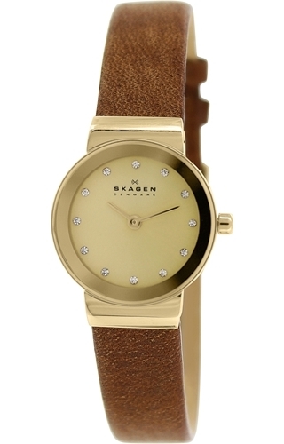 Skagen Naisten kello SKW2175 Freja Kullattu/Nahka Ø22 mm