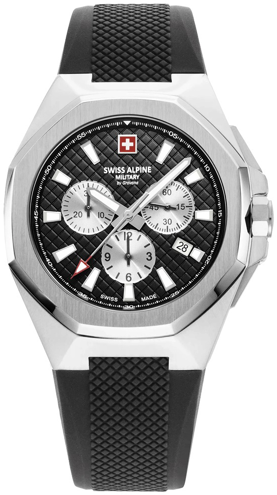 Swiss Alpine Military Miesten kello 7005.9837 Typhoon Musta/Kumi Ø42