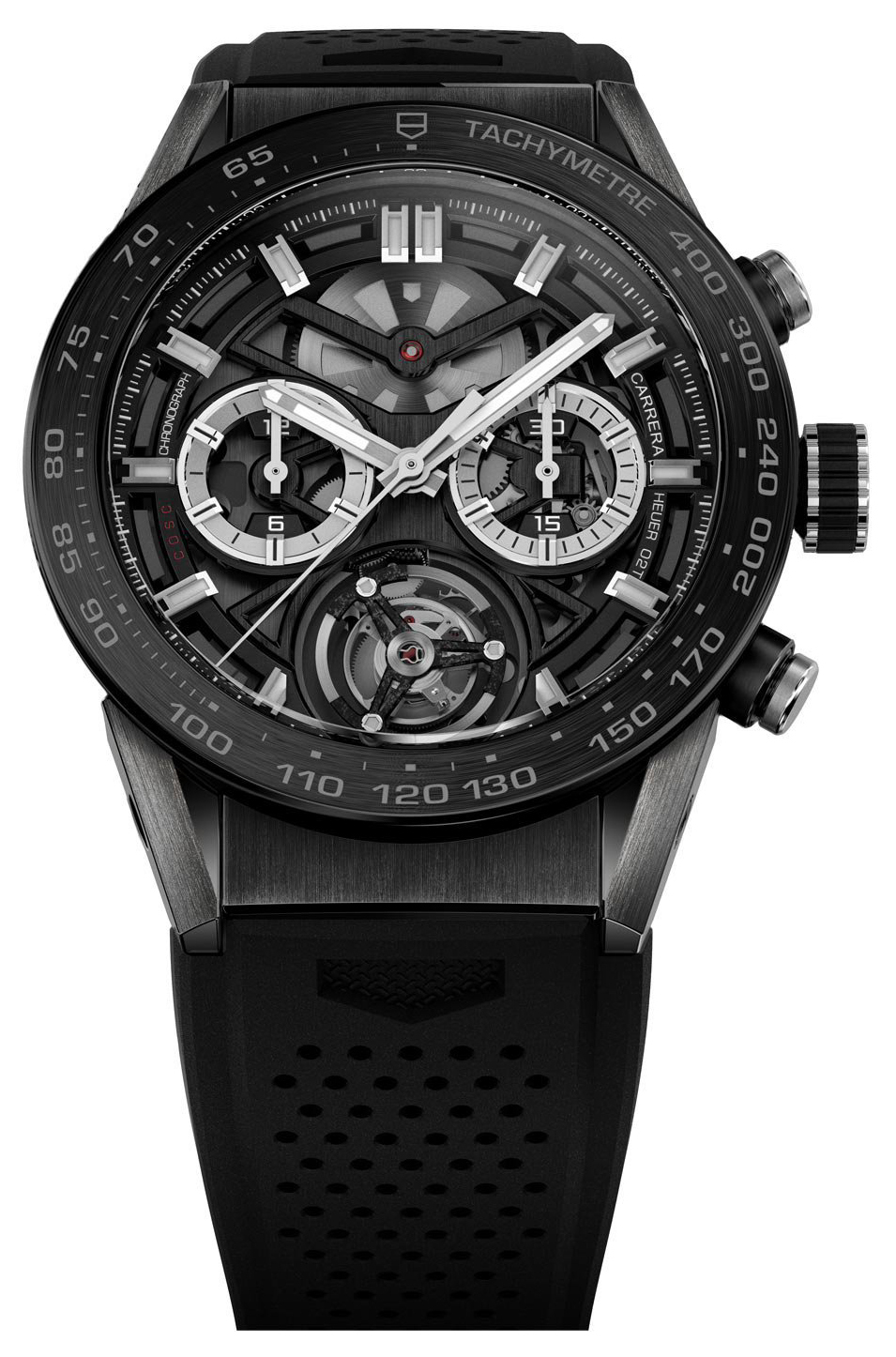 TAG Heuer Miesten kello CAR5A8Y.FC6377 Carrera Luurankokello/Kumi