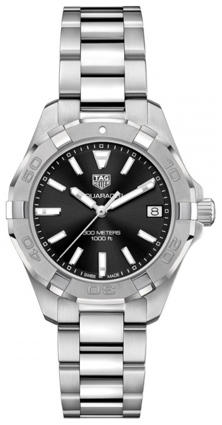 TAG Heuer Aquaracer Lady Naisten kello WBD1310.BA0740 Musta/Teräs