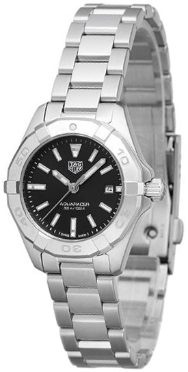 TAG Heuer Aquaracer Lady Naisten kello WBD1410.BA0741 Musta/Teräs