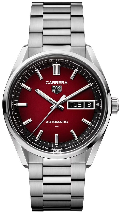 TAG Heuer Miesten kello WDA2113.BA0043 Carrera Punainen/Teräs Ø41 mm