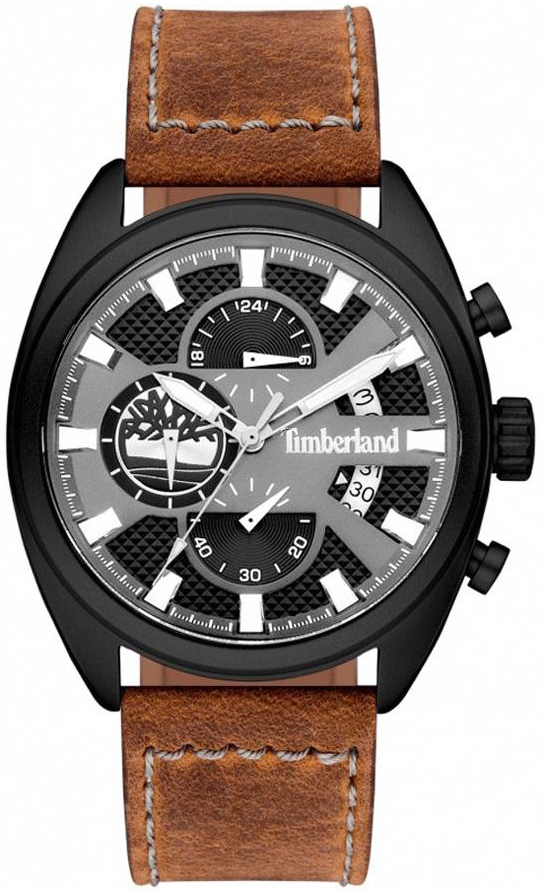 Timberland 99999 Miesten kello TBL15640JLB61 Musta/Nahka Ø45 mm