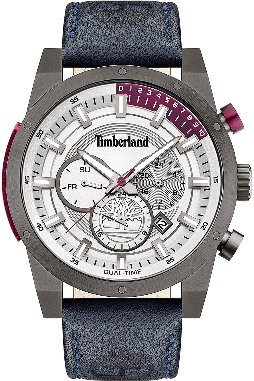 Timberland Miesten kello TDWJF2001802 Sherbrook Hopea/Nahka Ø46 mm