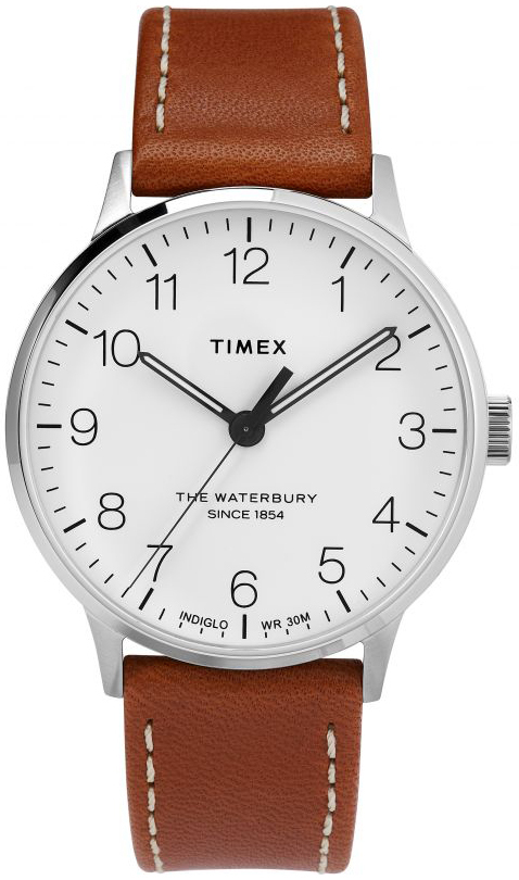 Timex Miesten kello TW2T27500 Valkoinen/Nahka Ø40 mm