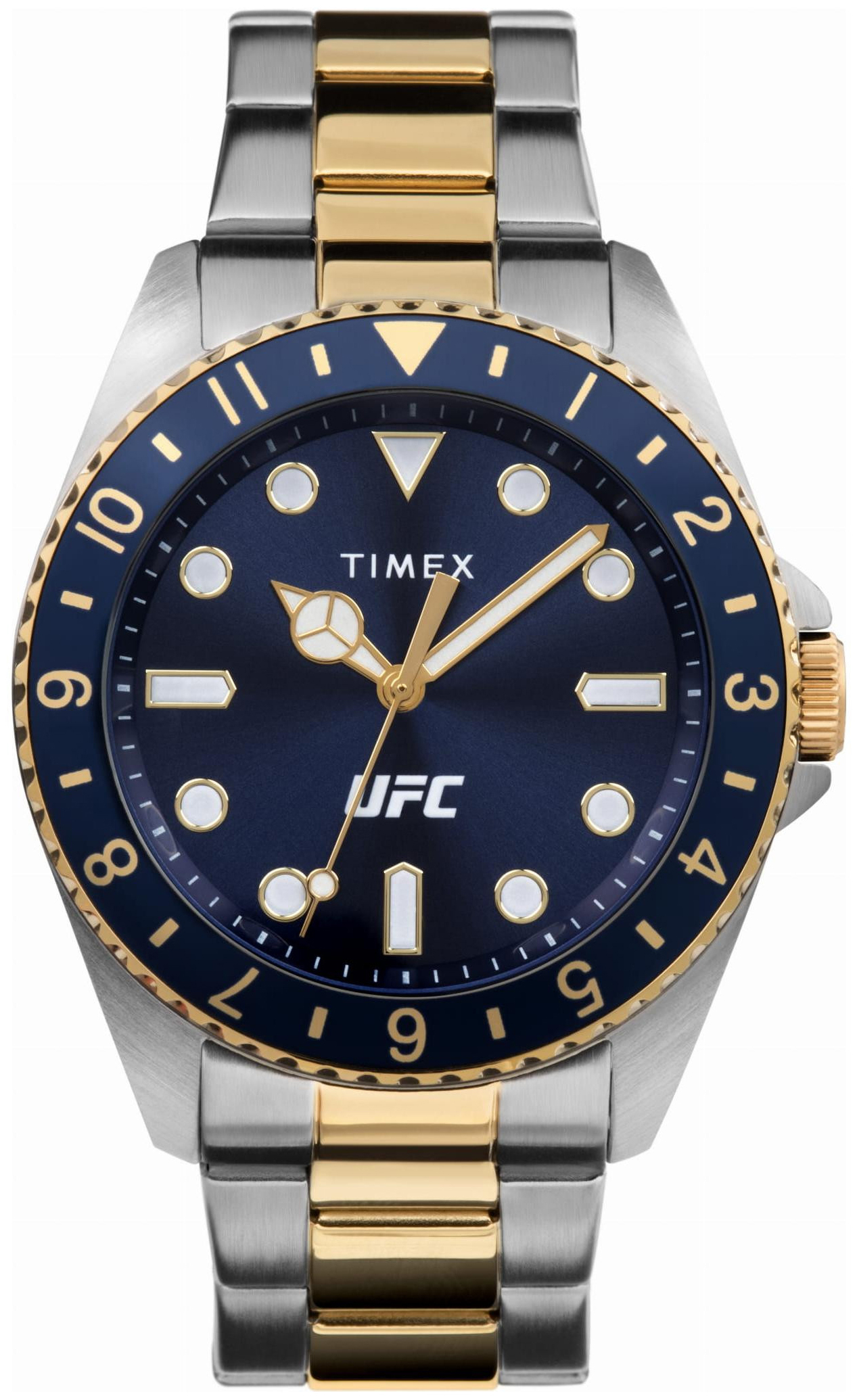 Timex Miesten kello TW2V58400 Ufc Sininen/Kullansävytetty teräs