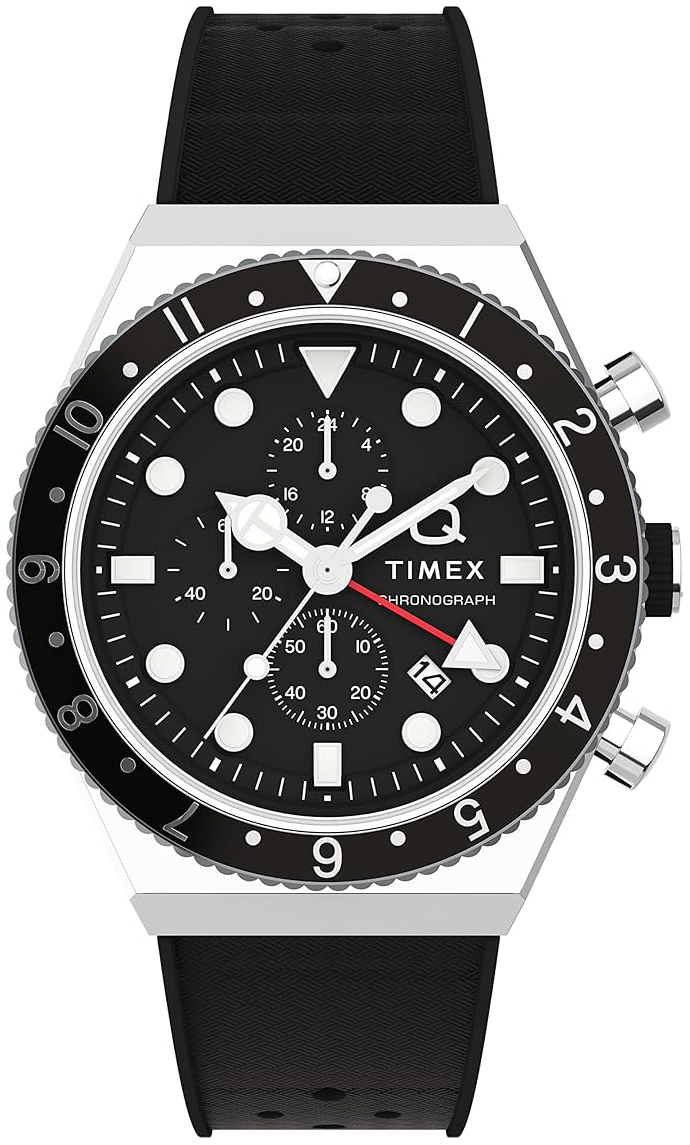 Timex Miesten kello TW2V70000 Q Musta/Kumi Ø40 mm