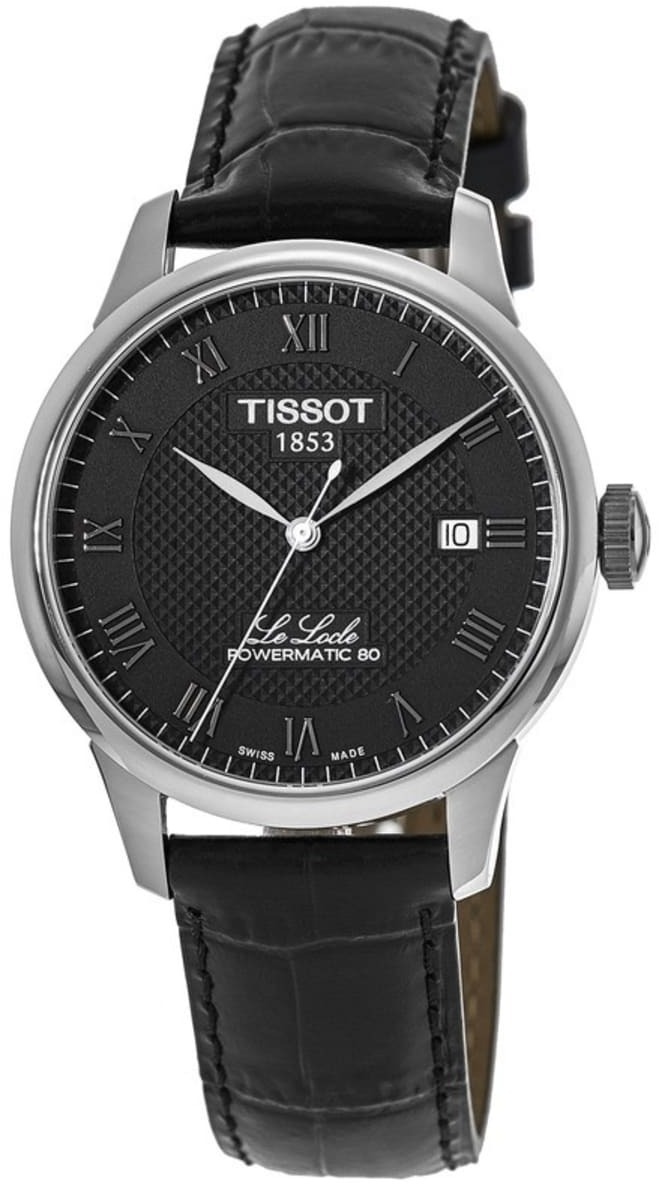 Tissot Miesten kello T006.407.16.053.00 Le Locle Musta/Nahka Ø39.3 mm