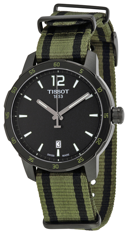 Tissot Quickster Nato Miesten kello T095.410.37.057.00 Musta/Teräs