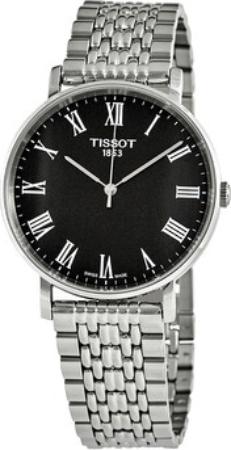 Tissot Miesten kello T109.410.11.053.00 T-Classic Musta/Teräs Ø38 mm