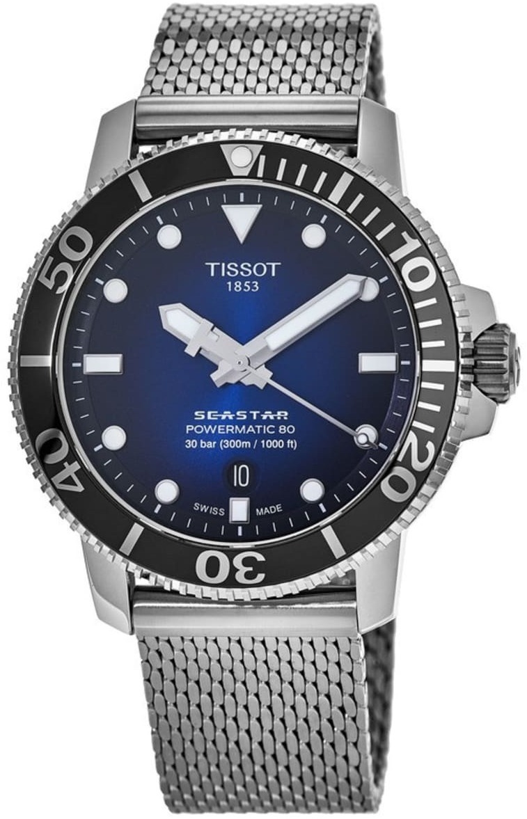 Tissot Miesten kello T120.407.11.041.02 Seastar Sininen/Teräs Ø43 mm