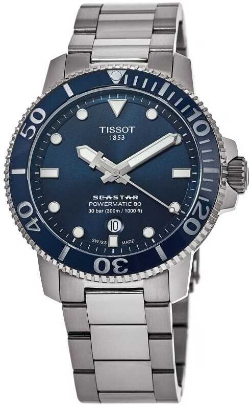 Tissot Miesten kello T120.407.11.041.03 Seastar Sininen/Teräs Ø43 mm