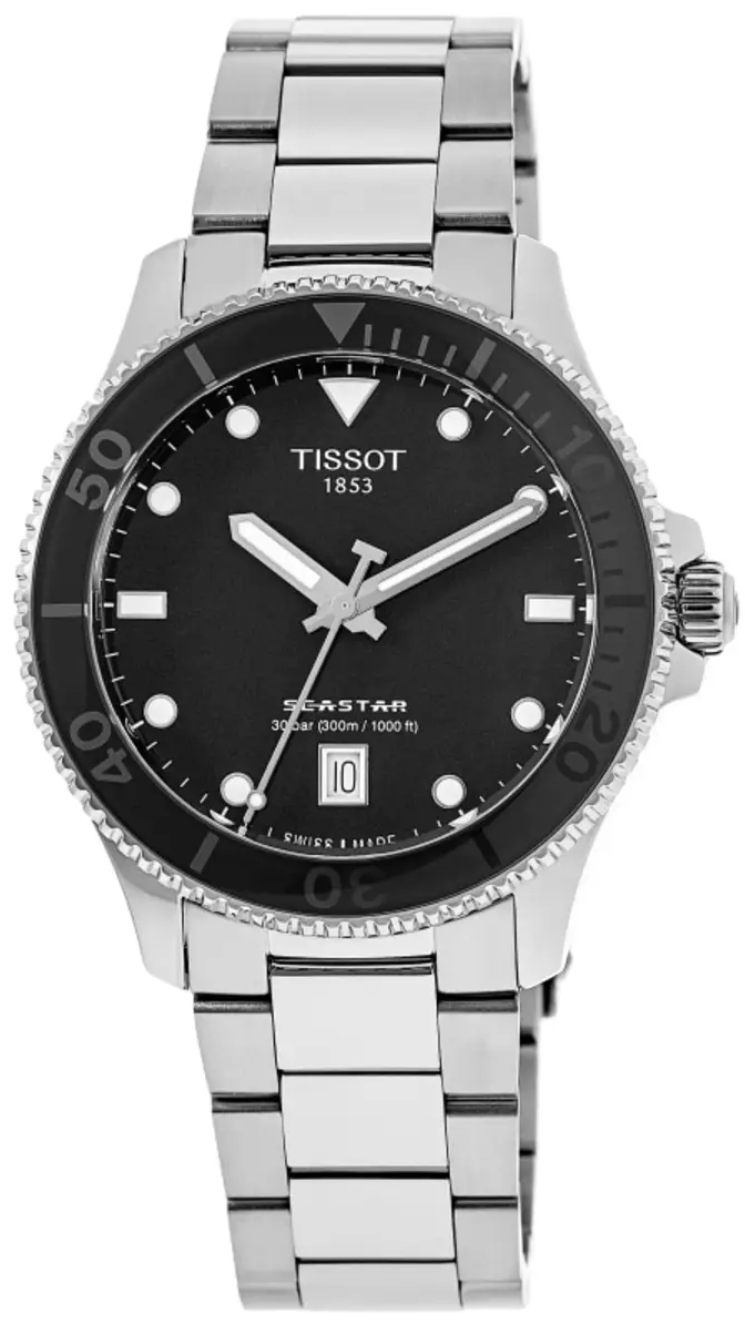 Tissot Miesten kello T120.410.11.051.00 T-sport Seastar Musta/Teräs