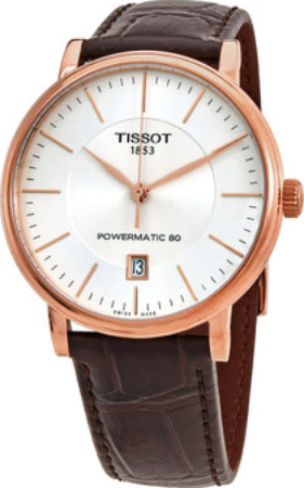 Tissot Miesten kello T122.407.36.031.00 Carson Hopea/Nahka Ø40 mm