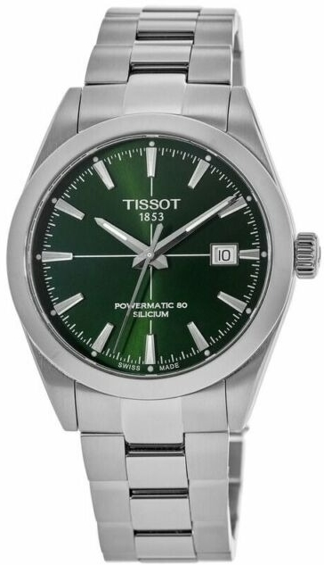 Tissot Miesten kello T127.407.11.091.01 Powermatic 80 Vihreä/Teräs