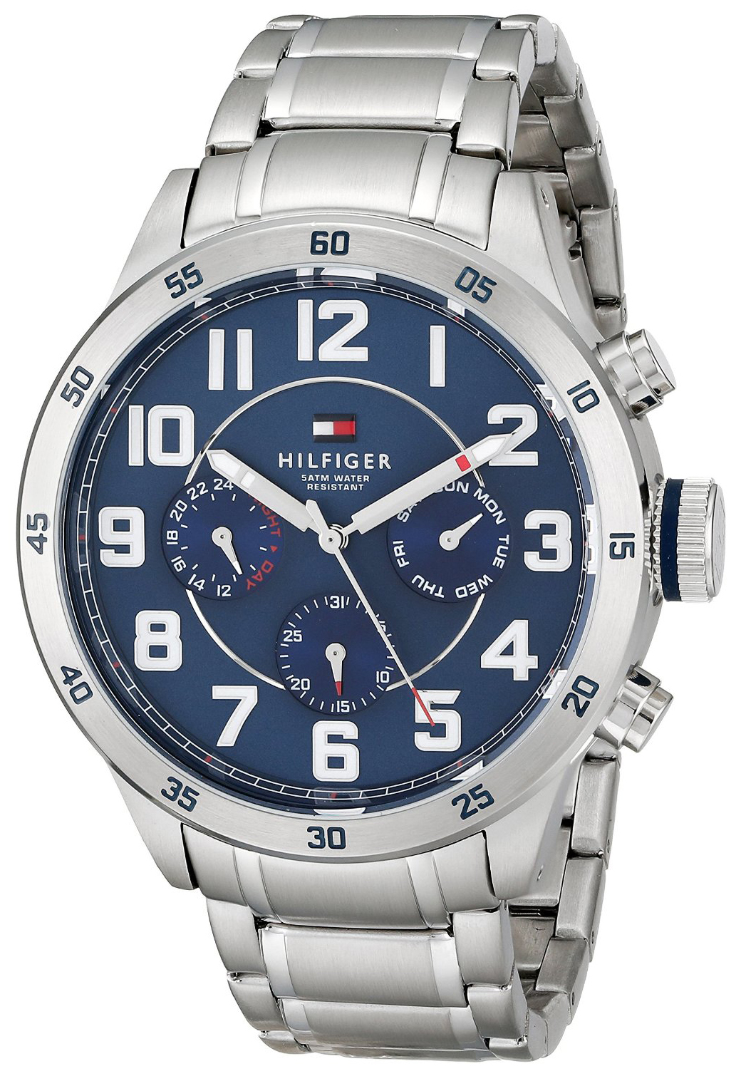 Tommy Hilfiger Miesten kello 1791053 Trent Sininen/Teräs Ø46 mm