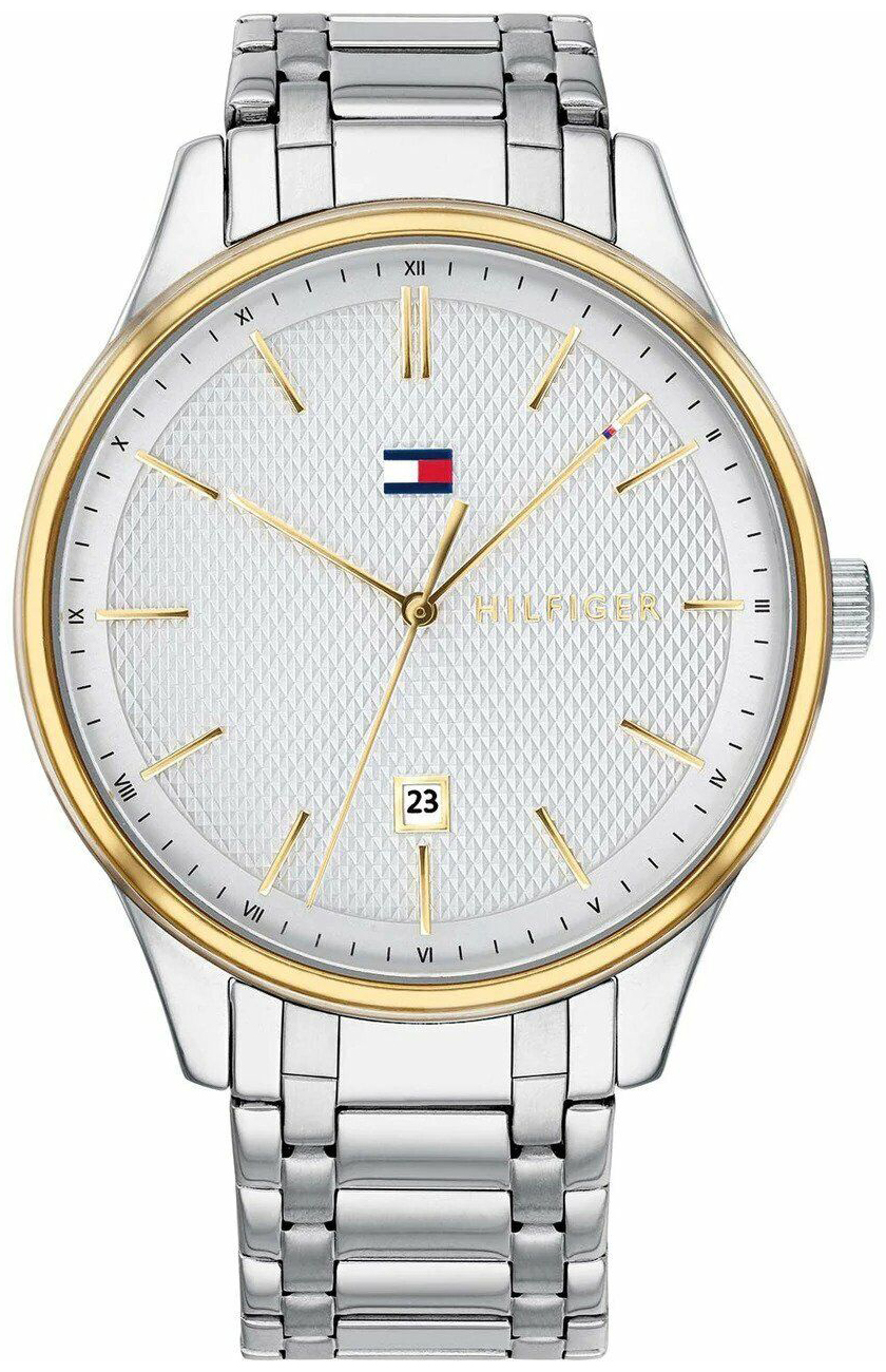 Tommy Hilfiger Damon Miesten kello 1791491 Hopea/Teräs Ø44 mm