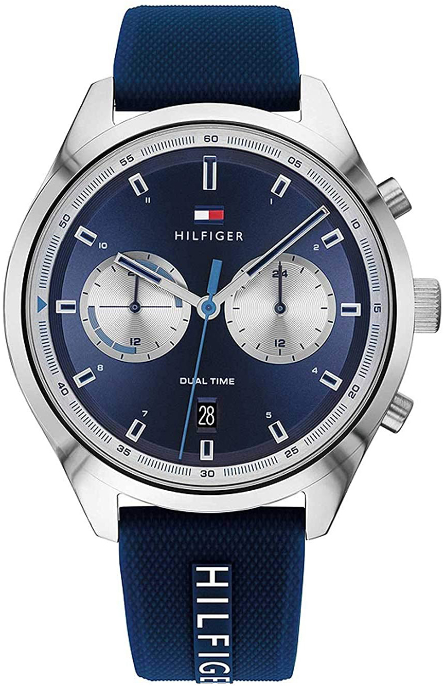 Tommy Hilfiger Bennett Miesten kello 1791781 Sininen/Kumi Ø44 mm