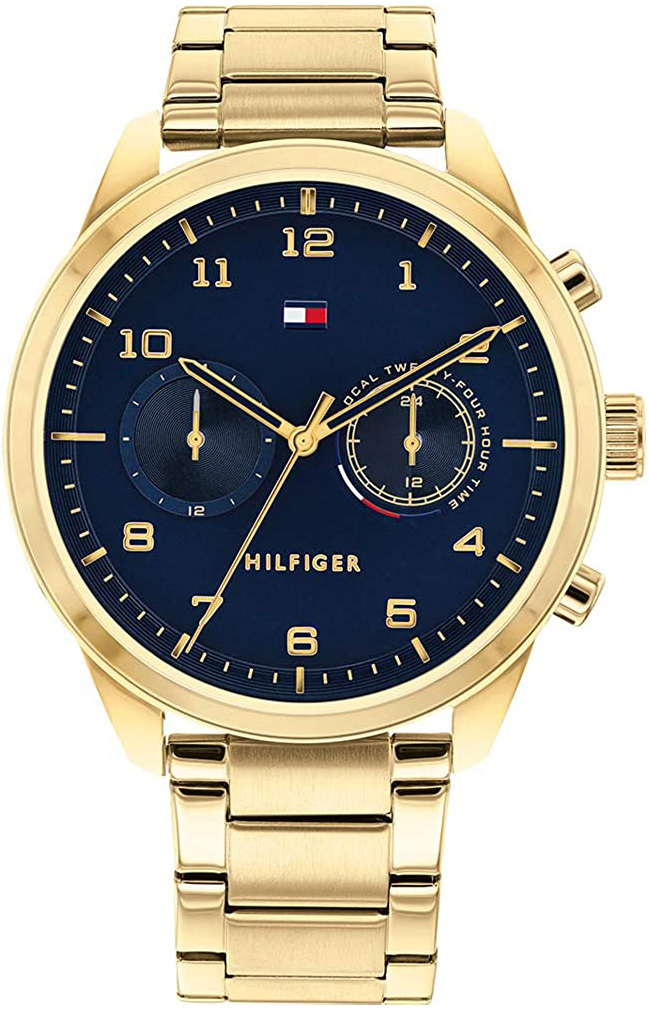 Tommy Hilfiger Miesten kello 1791783 Sininen/Kullansävytetty teräs