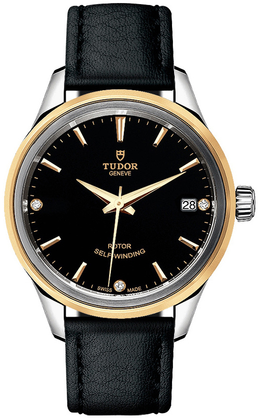 Tudor 12303-0012 Style Musta/Nahka Ø34 mm